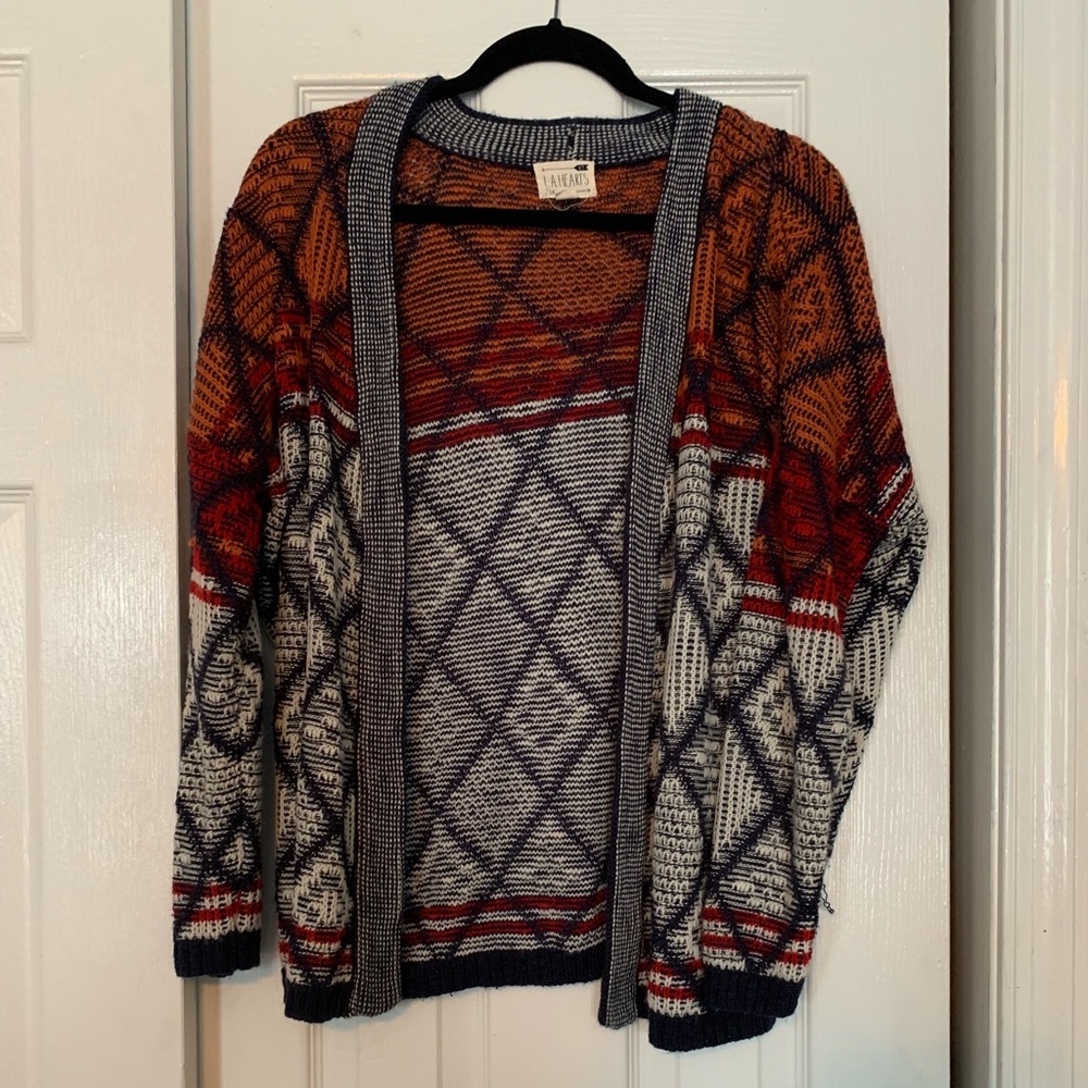 Patterned LA Hearts Cardigan